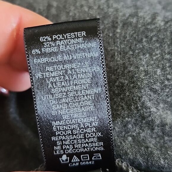 Express Charcoal Gray Bodycon Midi Dress, Southwestern Beading, M - Picture 8 of 9